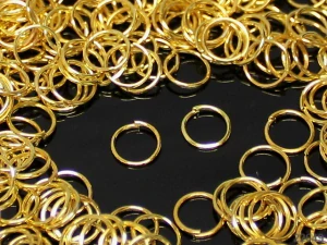 Kroužky jednoduché 8mm ZLATÁ
