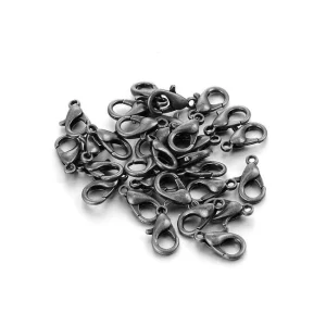 Karabinky 12/6mm ČERNÁ