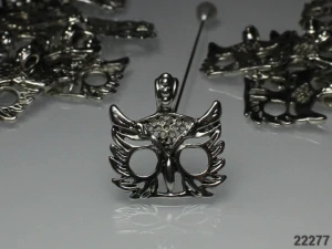 Sova 25/24/3mm STŘÍBRNÁ