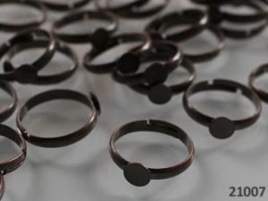 Prstýnkový základ 17/6mm MĚDĚNÁ