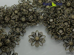 Filigránové květy 19/2mm BRONZOVÁ