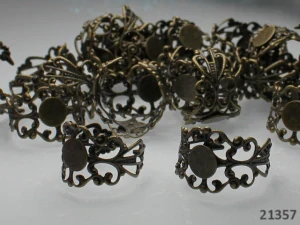 Prstýnkový filigránový základ 17/8mm BRONZOVÁ 