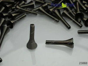 Kaplíky na korálky 25/10mm GUMMMETAL