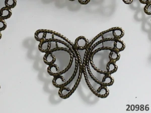 Motýl 30/23mm BRONZOVÁ