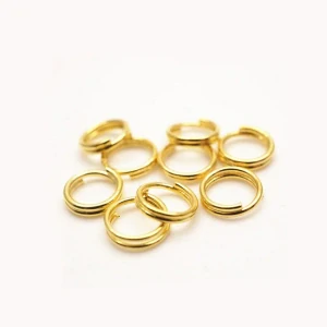Kroužky dvojité 5/0.6mm ZLATÁ