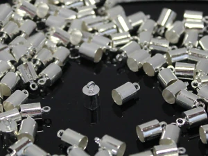 Koncovky vlepovací 10/6mm STŘÍBRNÁ