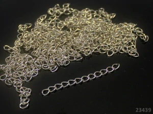 Prodlužovací řetízek 5.5x3.5mm PLATINOVÁ
