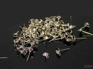 Puzety kónické s lůžkem 14/6 mm PLATINOVÁ