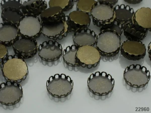 Bižuterní lůžko 10mm BRONZOVÁ