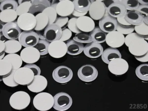 Pohyblivé oči 10mm BÍLÁ