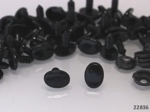 Bezpečnostní oči 14mm ČERNÁ