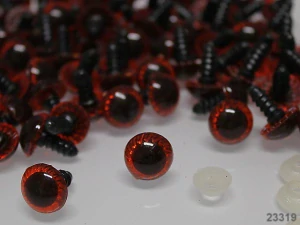 Bezpečnostní oči 14mm HNĚDÁ