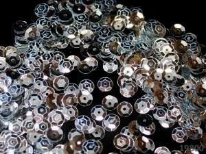 Flitry sypané 7mm STŘÍBRNÁ