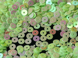 Flitry sypané 4mm SVĚTLE ZELENÁ