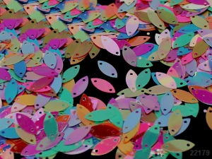 Flitry sypané oči 15/5mm MIX
