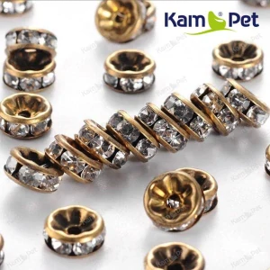 Štrasové rondelky 10/3.5mm BRONZOVÁ