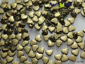 Srdce 5/6/3mm BRONZOVÁ
