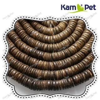 Kokosové korálky heishi 15/2mm HNĚDÁ