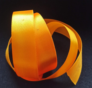 Saténová stuha SVĚTLE ORANŽOVÁ 38mm