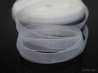 Organzová stuha BÍLÁ 10mm