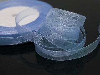 Organzová stuha SVĚTLE MODRÁ 10mm