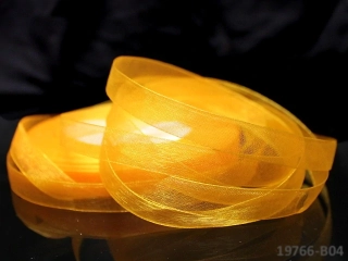 Organzová stuha SVĚTLE ORANŽOVÁ 10mm