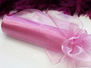 Organza 36 cm SVĚTLE RŮŽOVÁ