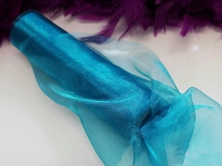 Organza 16 cm TYRKYSOVÁ