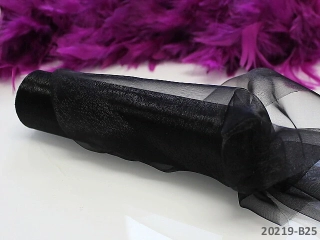 Organza 16 cm ČERNÁ