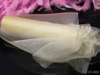 Organza 16 cm SMETANOVÁ