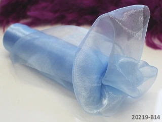 Organza 16 cm SVĚTLE MODRÁ