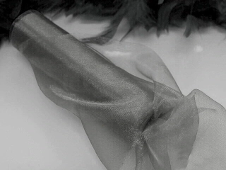 Organza 16 cm ŠEDÁ