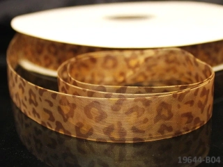 Organzová stuha "jaguár" ŽLUTÁ 20mm