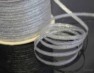 Lurexová stuha STŘÍBRNÁ 3mm