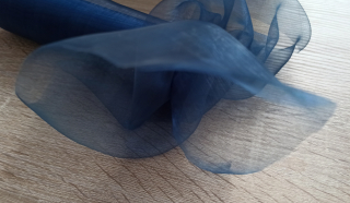 Organza 16 cm TMAVĚ MODRÁ