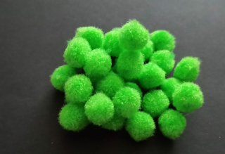 Bambulky 10mm ZELENÁ LIMETKOVÁ