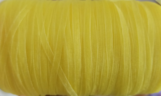 Organzová stuha ŽLUTÁ CITRONOVÁ 3mm