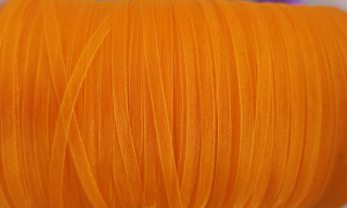 Organzová stuha ORANŽOVÁ 3mm