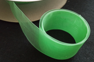 Organzová stuha SVĚTLE ZELENÁ 38mm