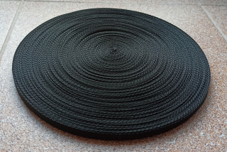 Popruh polypropylenový ČERNÝ 10mm