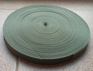 Popruh polypropylenový KHAKI 20mm