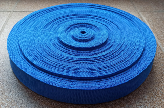 Popruh polypropylenový MODRÝ NIVEA 30mm