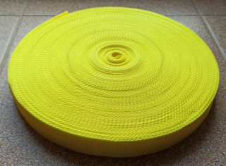 Popruh polypropylenový ŽLUTÝ CITRONOVÝ 30mm