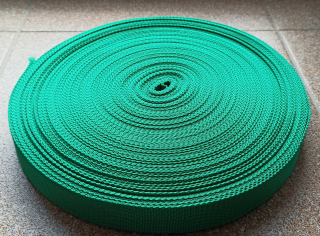 Popruh polypropylenový ZELENÝ SMARAGDOVÝ 30mm