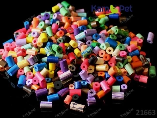 Fimo korálky válečky 5/10mm MIX
